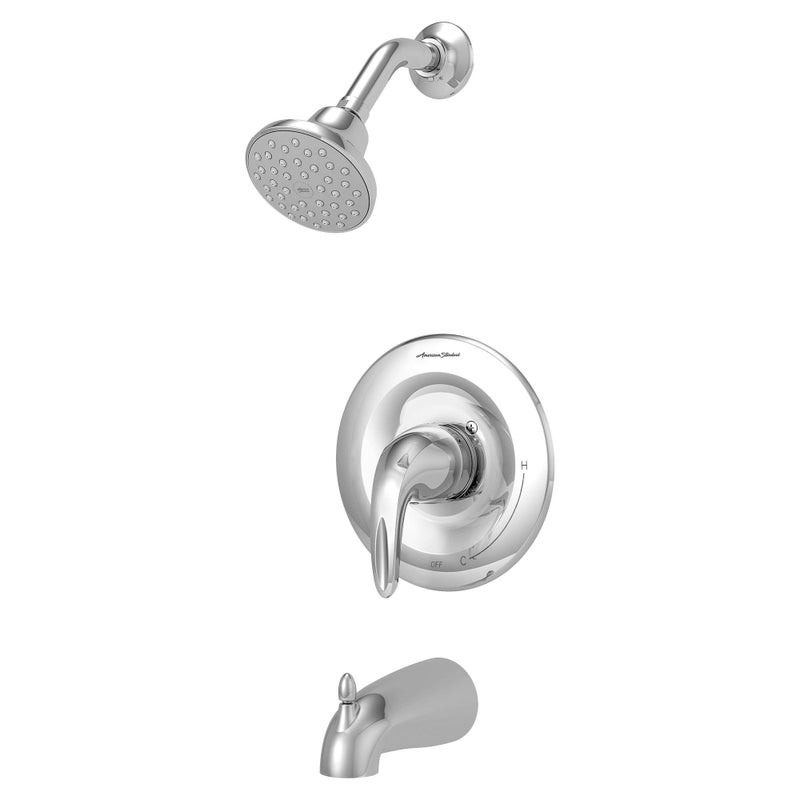 American Standard TU385508.002 Reliant 3 Tub Trim Kit with Water-Saving Shower Head and Cartridge, Polished Chrome - Image 1